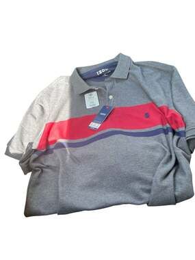 IZOD Advantage Performance Cool FX Striped Polo Shirt, Size XLT